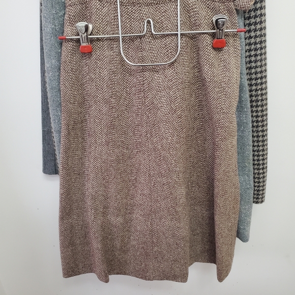 Lot of 6 Vintage retro tweed wool tailored skirts - Picture 3 of 12